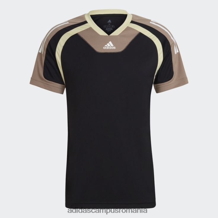 adidas campus romania tricou de antrenament negru bărbați negru/maro cretos/alb J266N215254