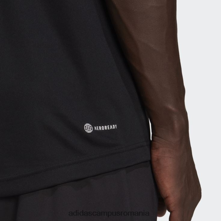 adidas campus romania tricou de antrenament negru bărbați negru/maro cretos/alb J266N215254