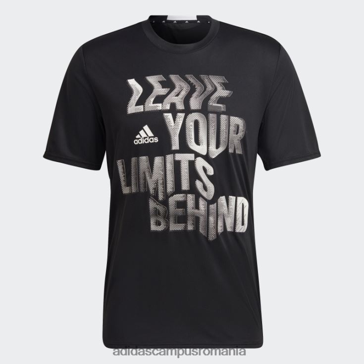adidas campus romania tricou de antrenament negru proiectat pentru mișcare aeroready hiit slogan bărbați negru J266N214627