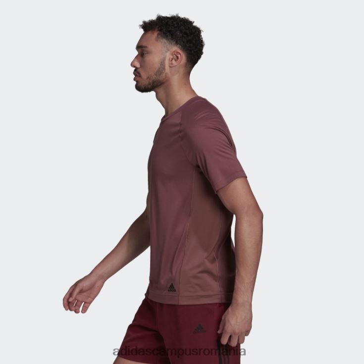adidas campus romania tricou de antrenament yoga burgundy bărbați Burgundia J266N214782