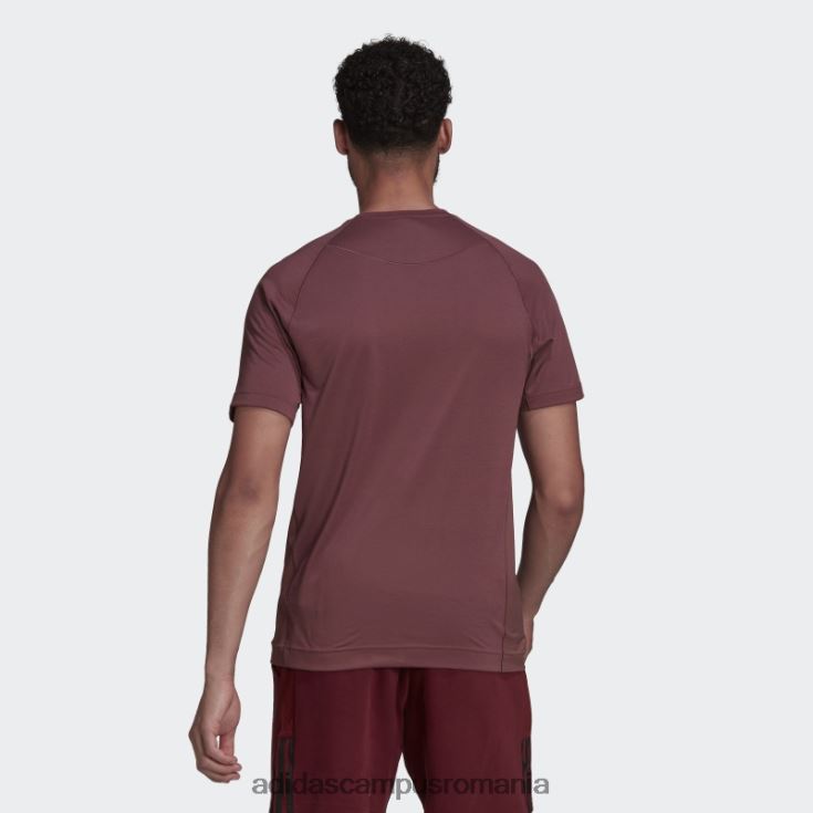 adidas campus romania tricou de antrenament yoga burgundy bărbați Burgundia J266N214782