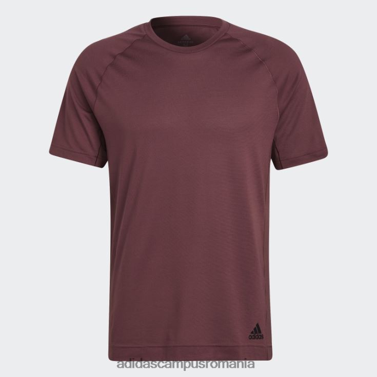 adidas campus romania tricou de antrenament yoga burgundy bărbați Burgundia J266N214782