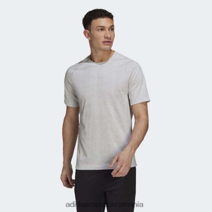 adidas campus romania tricou de antrenament yoga gri bărbați gri/alb J266N27237