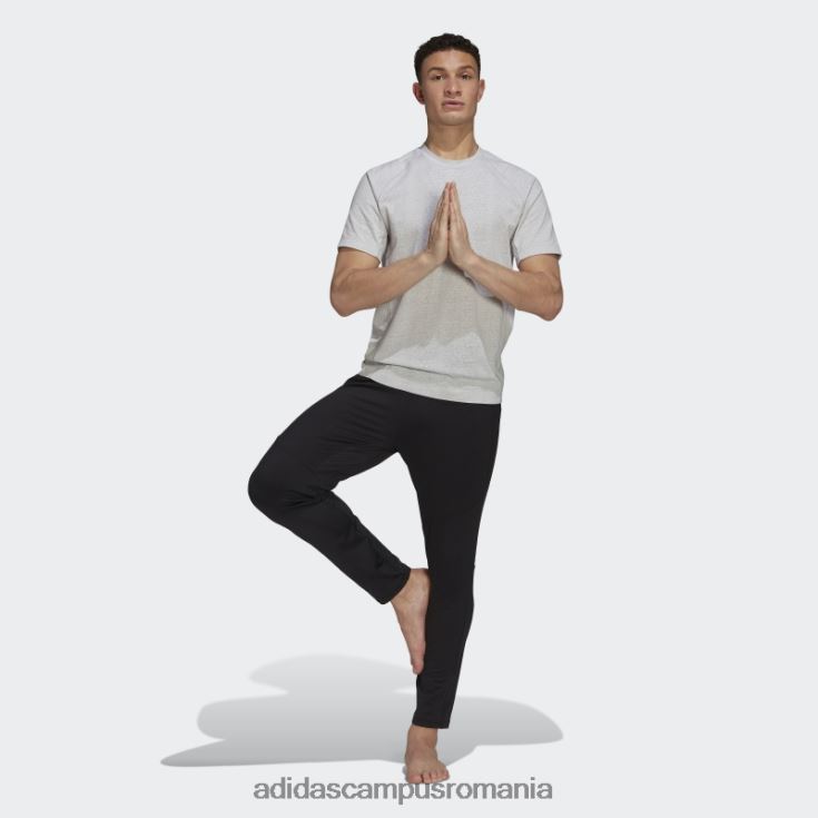 adidas campus romania tricou de antrenament yoga gri bărbați gri/alb J266N27237
