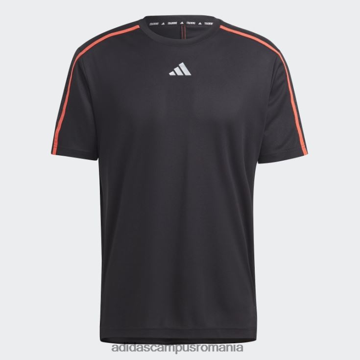 adidas campus romania tricou de bază pentru antrenament negru bărbați negru/rosu/transparent J266N2889