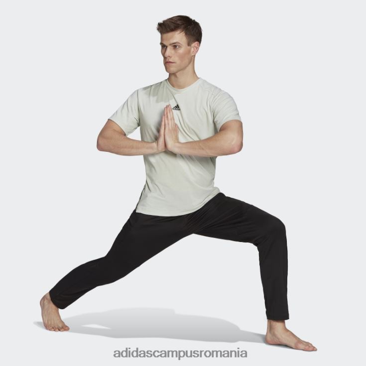 adidas campus romania tricou de yoga aeroready verde bărbați verde/negru J266N26700