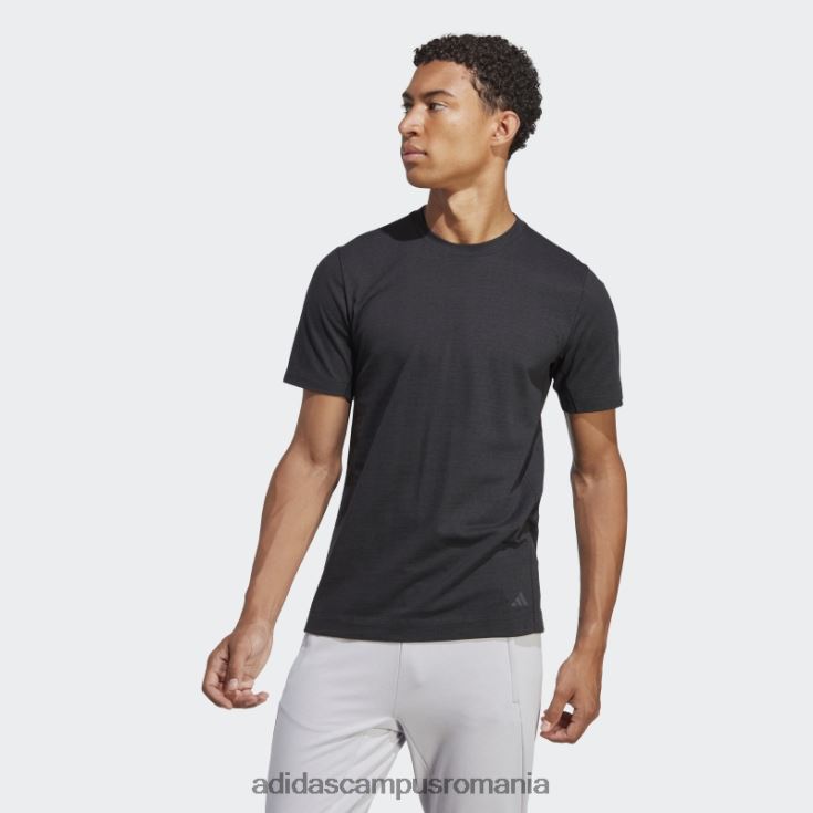 adidas campus romania tricou elegant pentru antrenament yoga, negru bărbați negru J266N25012