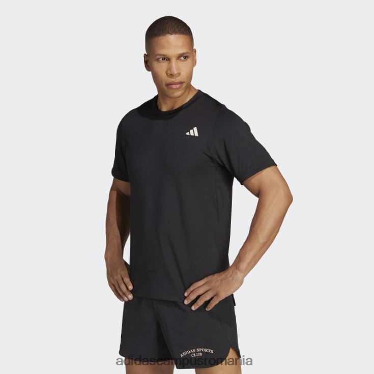 adidas campus romania tricou grafic al clubului sportiv negru bărbați negru J266N25240