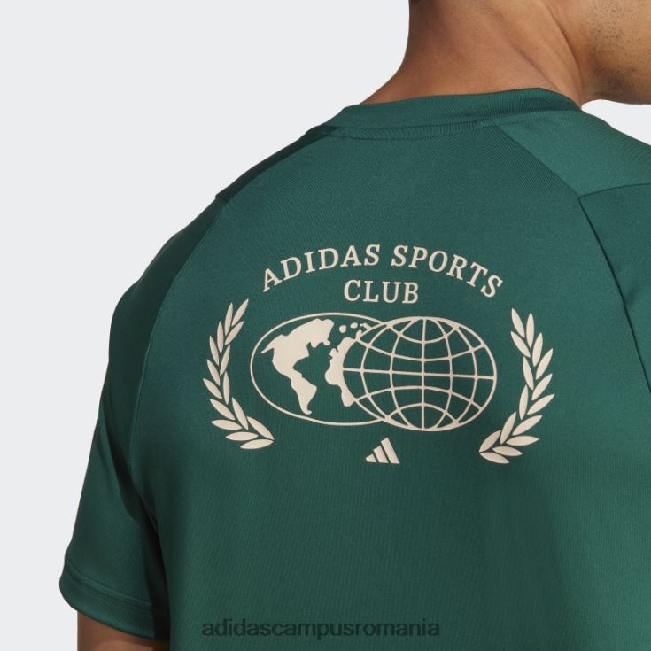 adidas campus romania tricou grafic club sportiv adidas verde bărbați verde J266N213332