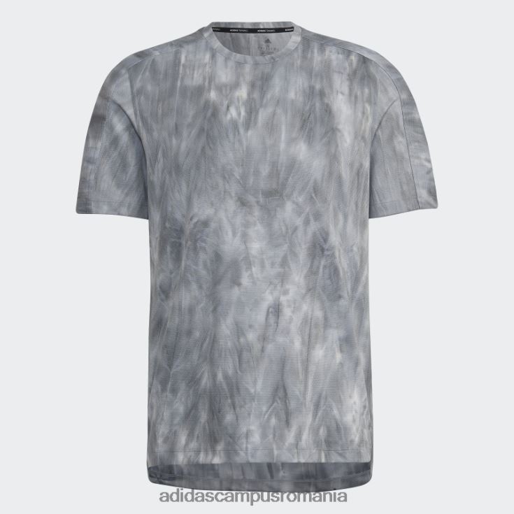 adidas campus romania tricou grafic cu supraspray argintiu bărbați argintiu/alb/negru J266N214933