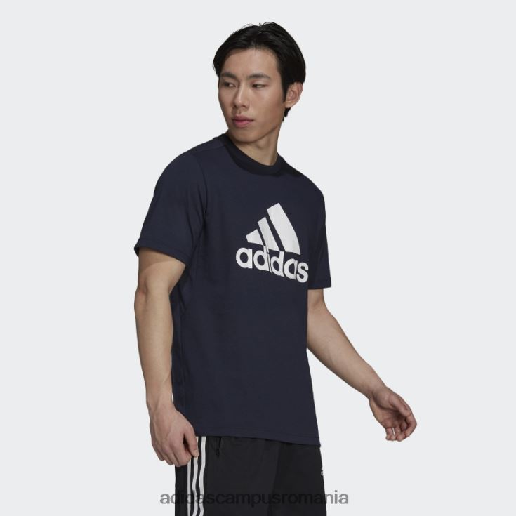 adidas campus romania tricou ink aeroready design 2 move feelready sport logo adidas bărbați cerneală/alb J266N214811