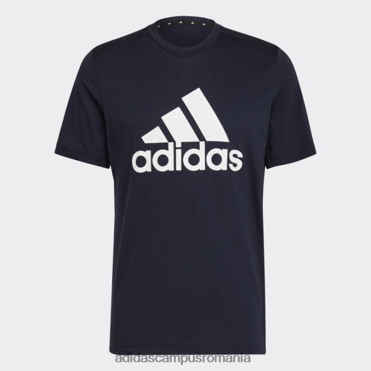 adidas campus romania tricou ink aeroready design 2 move feelready sport logo adidas bărbați cerneală/alb J266N214811