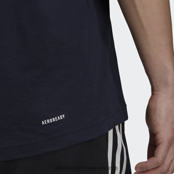adidas campus romania tricou ink aeroready design 2 move feelready sport logo adidas bărbați cerneală/alb J266N214811