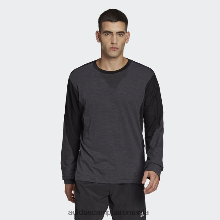adidas campus romania tricou negru adidas cu mânecă lungă pentru antrenament wellbeing bărbați negru/carbon J266N27101