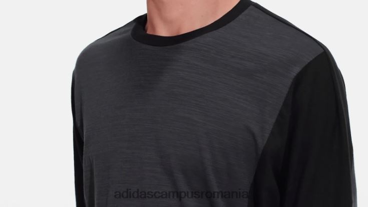 adidas campus romania tricou negru adidas cu mânecă lungă pentru antrenament wellbeing bărbați negru/carbon J266N27101