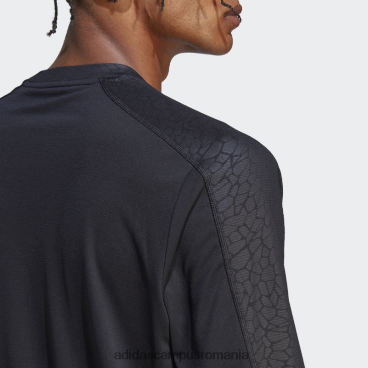 adidas campus romania tricou negru cu mânecă lungă cu imprimeu pu pentru antrenament bărbați negru J266N25080