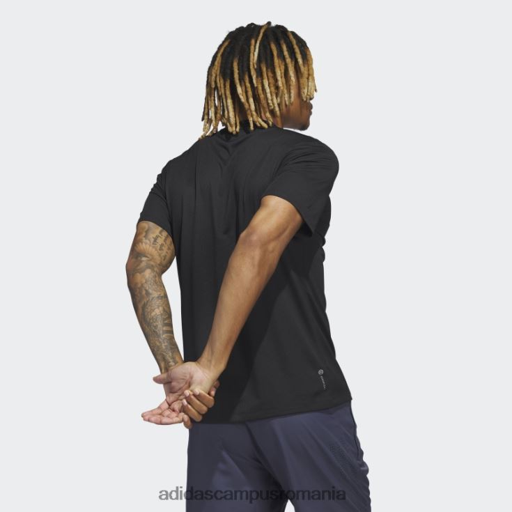 adidas campus romania tricou negru de antrenament Hiit Engineered bărbați negru J266N25087