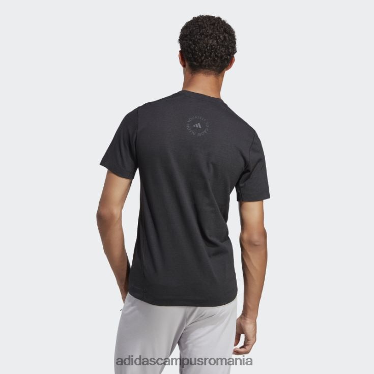 adidas campus romania tricou negru de antrenament yoga bărbați negru J266N213457