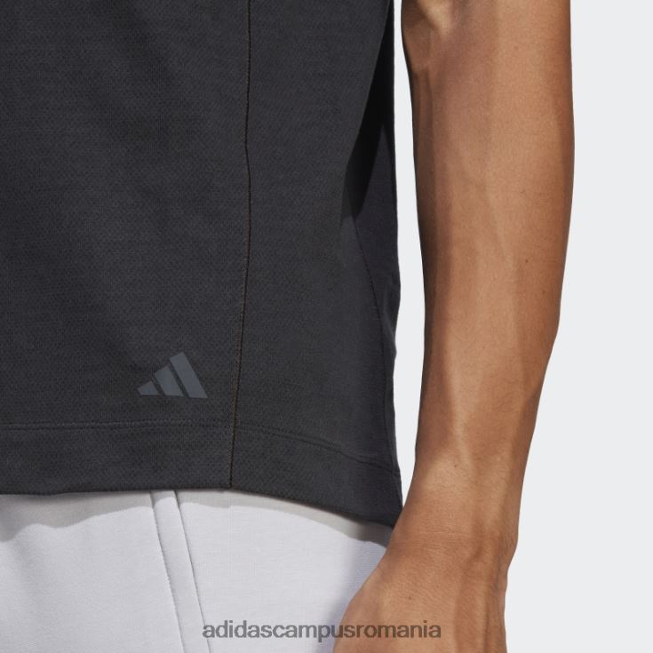 adidas campus romania tricou negru de antrenament yoga bărbați negru J266N213457