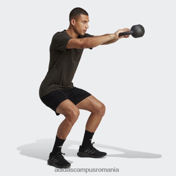 adidas campus romania tricou negru pentru antrenament confort bărbați negru/măsliniu J266N213396