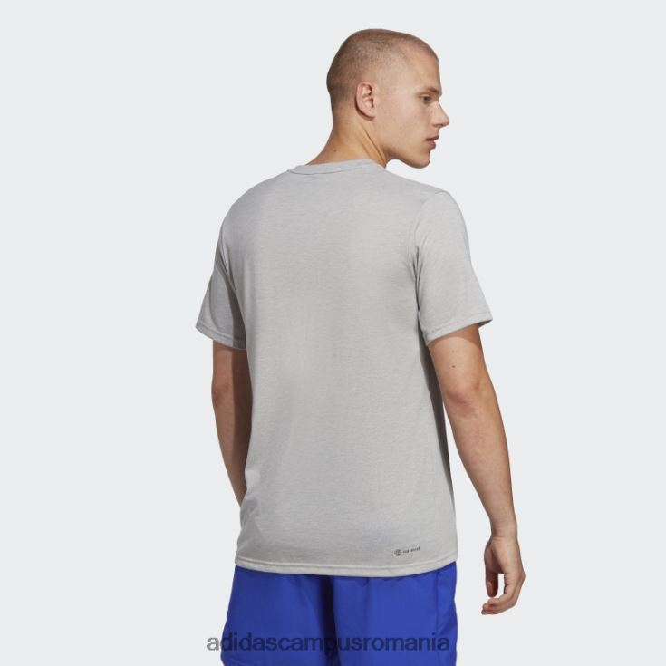 adidas campus romania tricou negru pentru antrenament confort tren essentials bărbați gri mediu/alb/negru J266N21019