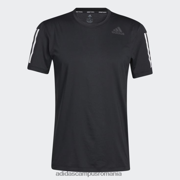 adidas campus romania tricou negru techfit cu 3 dungi bărbați negru J266N21211