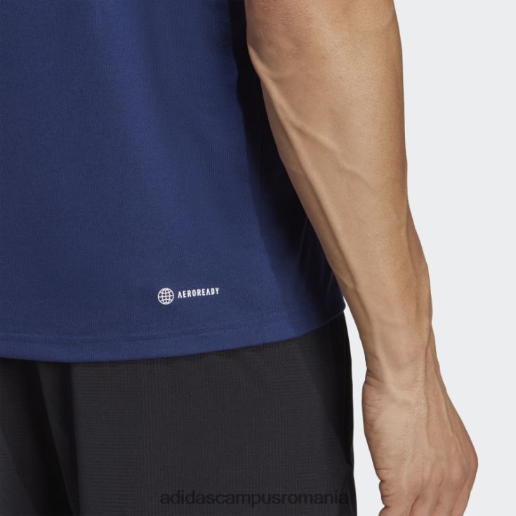 adidas campus romania tricou pentru antrenament prime albastru închis train essentials bărbați albastru închis/alb J266N25321