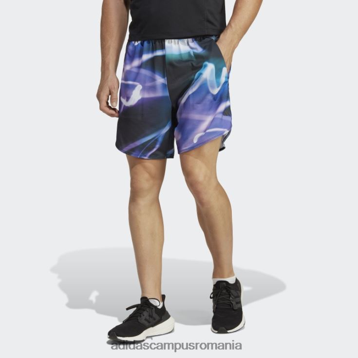 adidas campus romania violet conceput pentru antrenament căldură.rdy hiit allover print pantaloni scurți de antrenament adidas bărbați violet/albastru/negru J266N25127