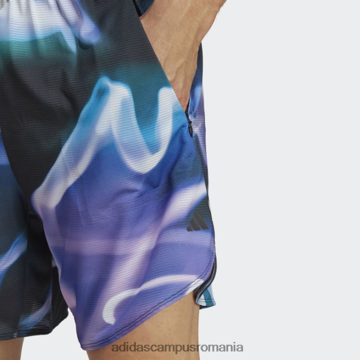 adidas campus romania violet conceput pentru antrenament căldură.rdy hiit allover print pantaloni scurți de antrenament adidas bărbați violet/albastru/negru J266N25127