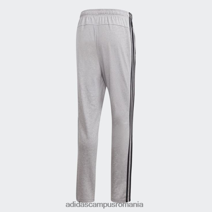 adidas campus romania gri mediu essentials pantaloni conici cu tiv deschis cu 3 dungi adidas bărbați gri mediu/negru/gri solid J266N21695