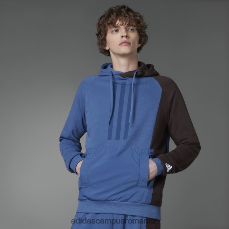 adidas campus romania hanorac colorblock French Terry oțel fashion bărbați oţel J266N21650