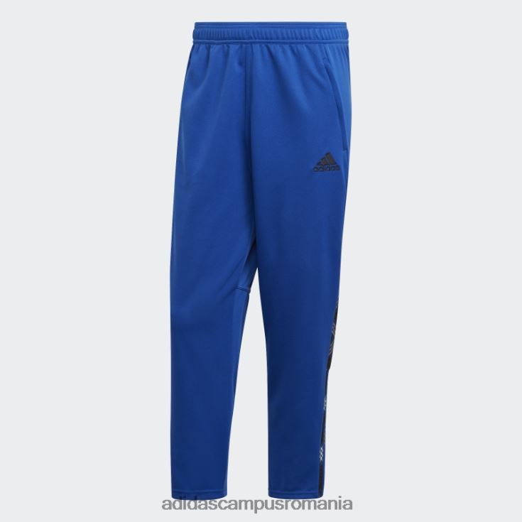 adidas campus romania pantaloni de trening tiro 7/8 albastru regal bărbați albastru regal/negru J266N214927