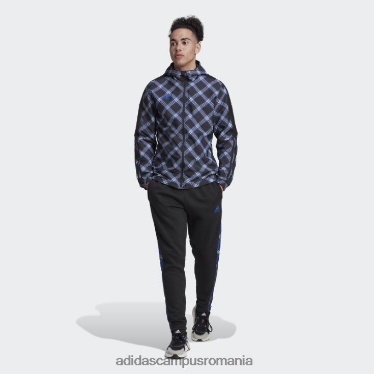adidas campus romania pantaloni de trening tiro winterized negru bărbați negru/albastru regal J266N214617