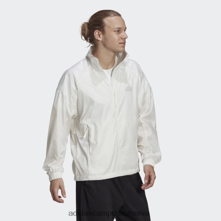 adidas campus romania jachetă de vânt traveer albă bărbați alb J266N215001