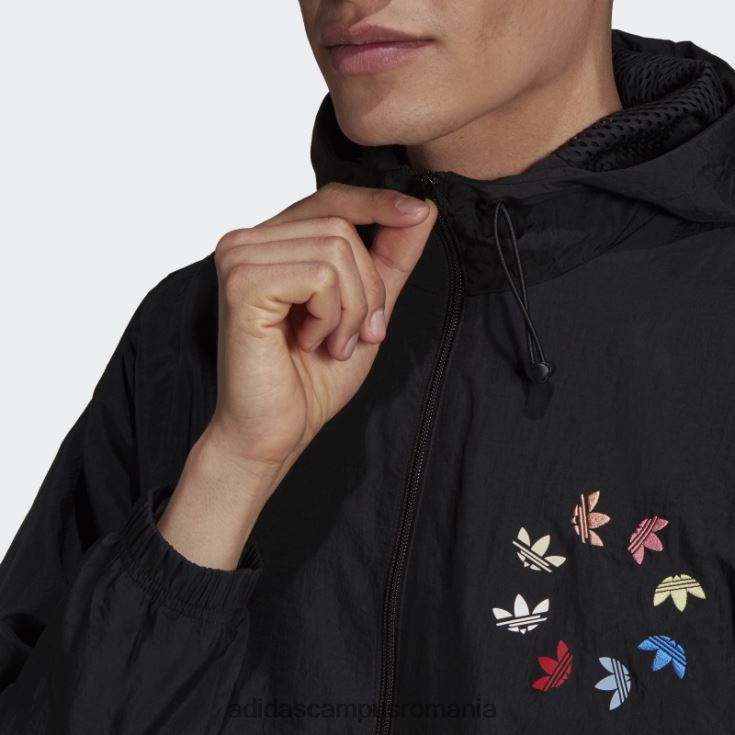 adidas campus romania Adicolor shattered trefoil windbreaker negru adidas bărbați negru/multicolor J266N215162