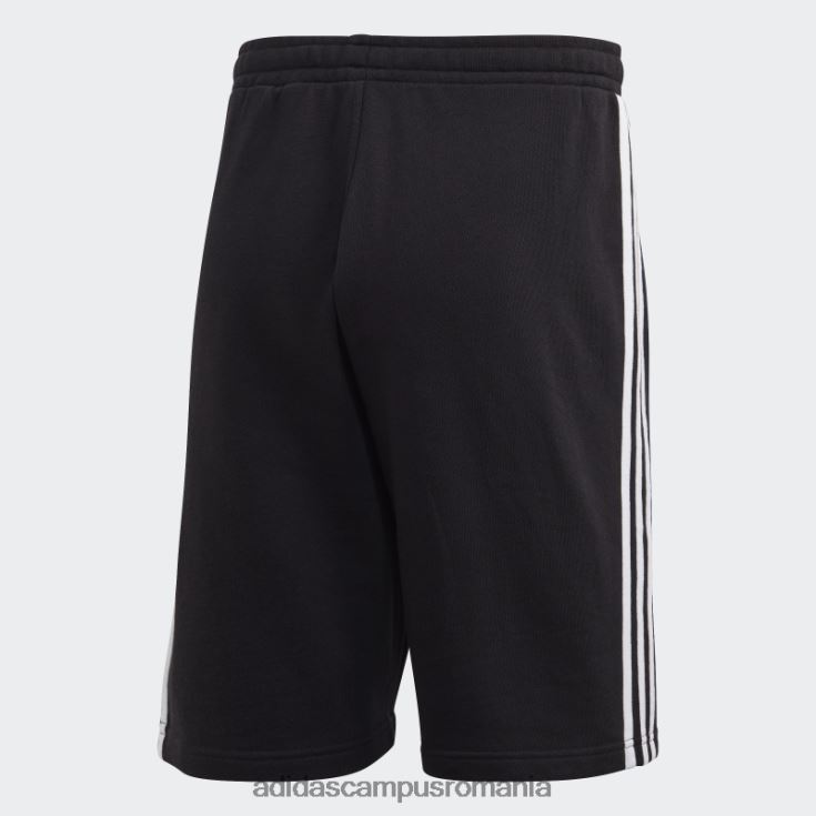 adidas campus romania Pantaloni scurți de transpirație cu 3 dungi negru bărbați negru J266N24928