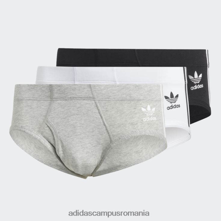adidas campus romania Slip alb din bumbac flex cu 3 dungi adidas bărbați alb/negru/gri mediu J266N213593