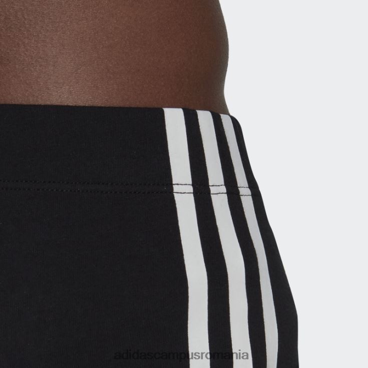 adidas campus romania Slip confort flex bumbac 3 dungi (3 perechi) negru adidas bărbați negru J266N26504