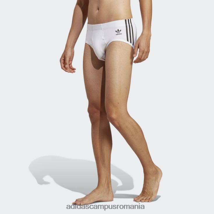 adidas campus romania Slip din bumbac comfort flex 3 dungi (3 perechi) alb bărbați alb/negru/gri mediu J266N27471