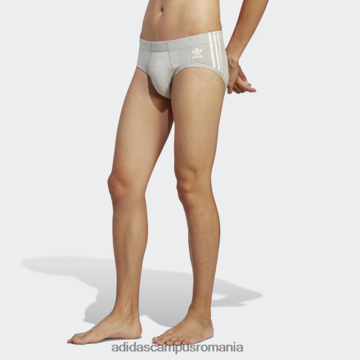 adidas campus romania Slip din bumbac comfort flex 3 dungi (3 perechi) alb bărbați alb/negru/gri mediu J266N27471