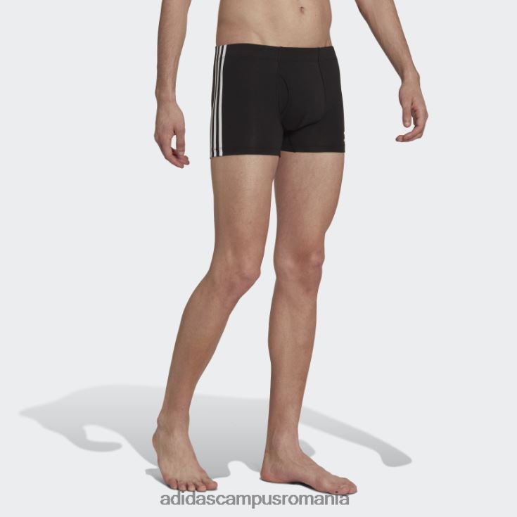 adidas campus romania Slip negru din bumbac flex cu 3 dungi (3 perechi) bărbați negru J266N25591