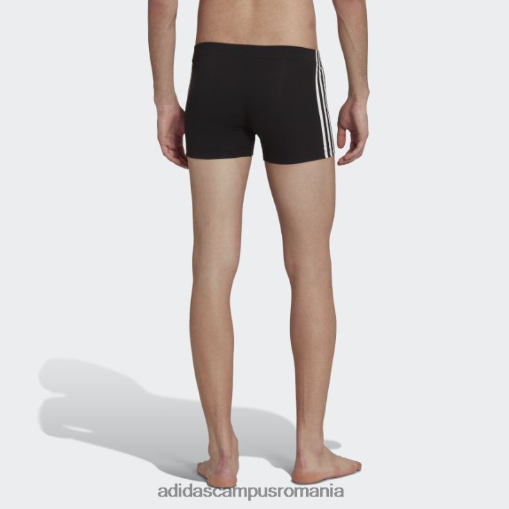 adidas campus romania Slip negru din bumbac flex cu 3 dungi bărbați negru J266N213186