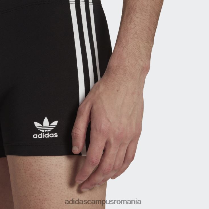 adidas campus romania Slip negru din bumbac flex cu 3 dungi bărbați negru J266N213186