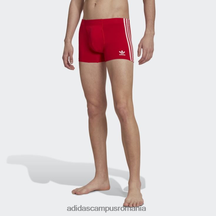 adidas campus romania Slip trunchi confort flex bumbac 3 dungi (3 perechi) pasăre albastră adidas bărbați pasăre albastră/indigo de noapte/roșu J266N25034