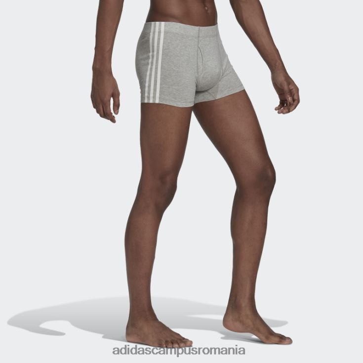 adidas campus romania Slip trunchi confort flex bumbac 3 dungi alb bărbați alb/negru/gri mediu J266N213273