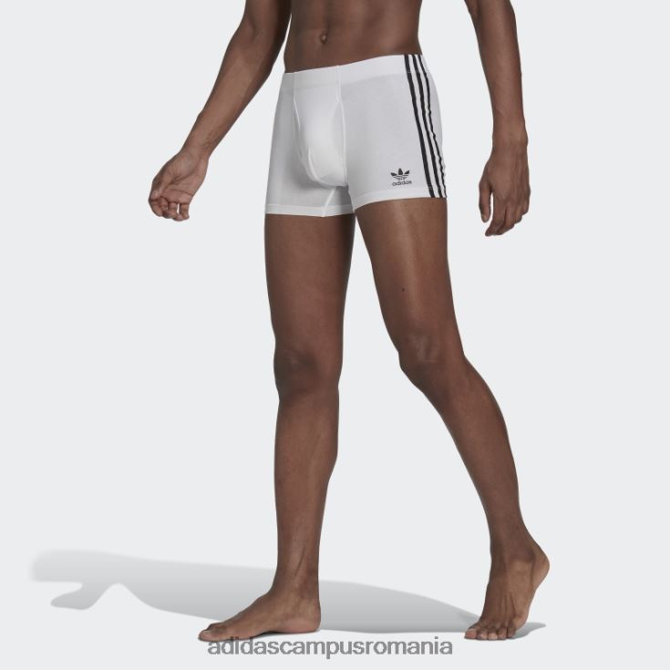 adidas campus romania Slip trunchi confort flex bumbac 3 dungi alb bărbați alb/negru/gri mediu J266N213273