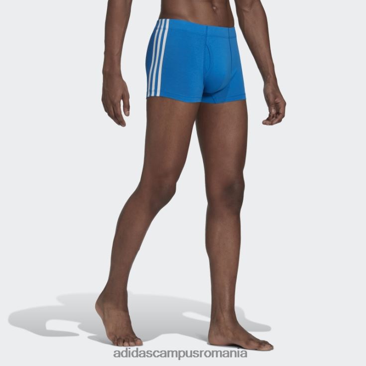 adidas campus romania Slip trunchi din bumbac comfort flex cu 3 dungi (3 perechi) alb bărbați pasăre alb/albastru/negru J266N25030