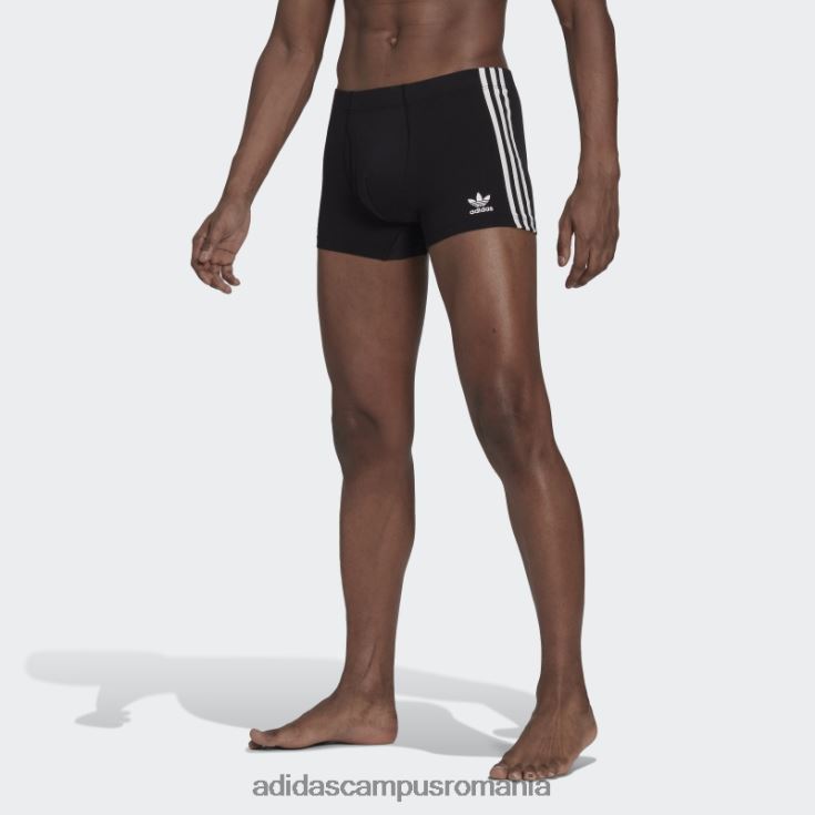 adidas campus romania Slip trunchi din bumbac comfort flex cu 3 dungi (3 perechi) alb bărbați pasăre alb/albastru/negru J266N25030