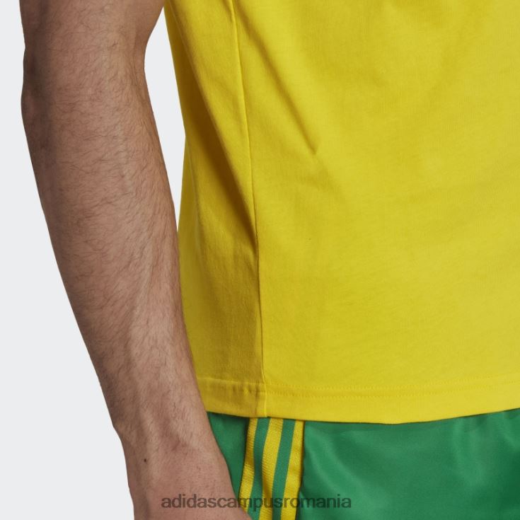 adidas campus romania Tricou 3 dungi galben adidas bărbați galben/verde/albastru îndrăzneț J266N214592