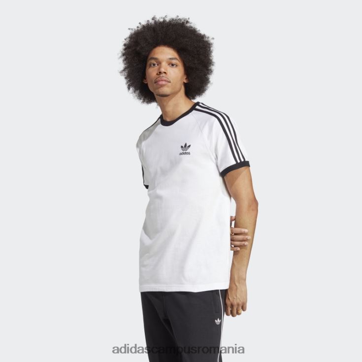 adidas campus romania Tricou adicolor clasics cu 3 dungi alb adidas bărbați alb J266N24992